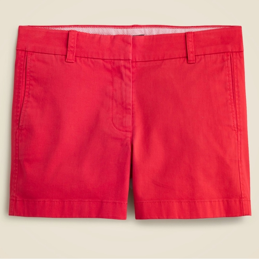NWT J Crew 4” Stretch Chino Shorts